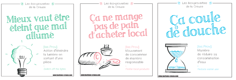 Éco-proverbe Tourisme Creuse, vacances responsables, tourisme durable